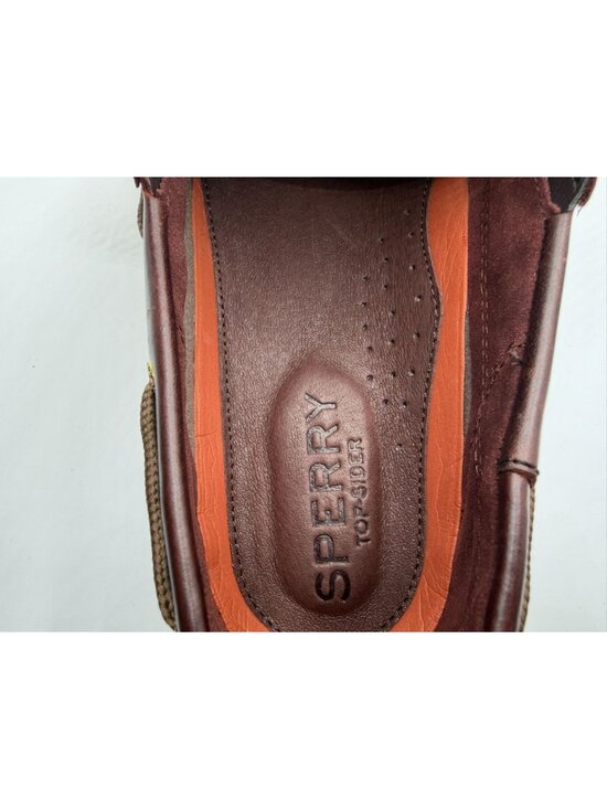 Sperry Top-Sider Billfish 3-Eye Boat Shoes Men Size11.5M Brown Leather Low Top main image 9
